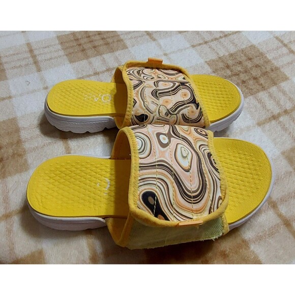 Vevo Active Mango Sandals Women's Slide size 9W,yellow, Comfort - Picture 6 of 11